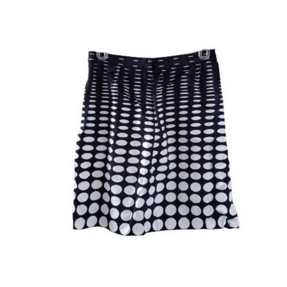 J. Crew blue white dot skirt size 4 - Picture 2 of 6